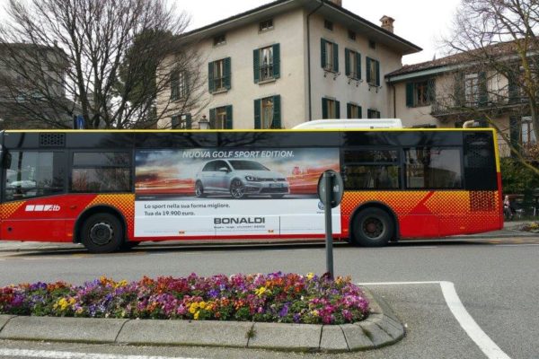 Pubblicità su Autobus ATB formato MaxiSide