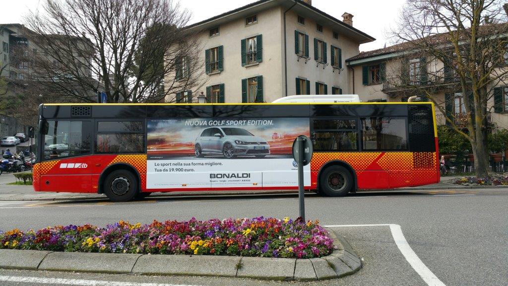 Pubblicità su Autobus ATB formato MaxiSide